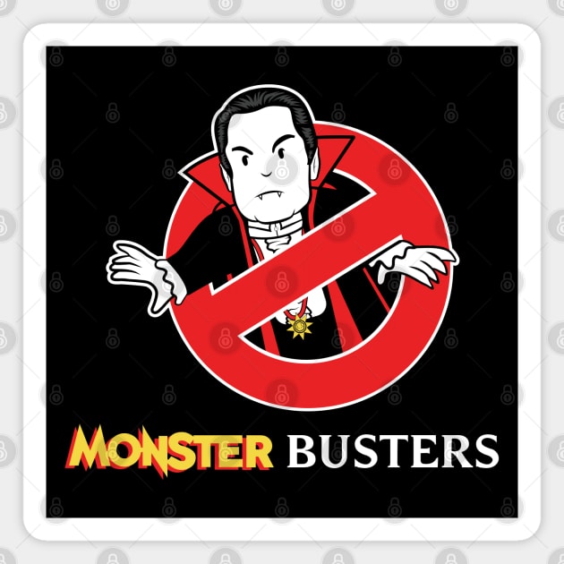 Monster Busters Magnet by bryankremkau